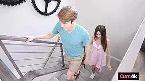 Watch this cuck freak out as his best friend floods his girlfriend's wet cunt.