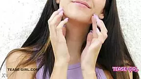 Beautiful Teen Undergoes Casting Massage Leading to Cum