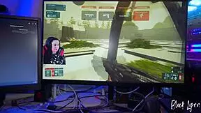 Newbie streamer girl takes her first donation with a huge mouthful of cum. Can she handle more?