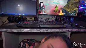 Newbie streamer girl takes her first donation with a huge mouthful of cum. Can she handle more?