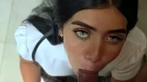 i can’t stop watching my latina teacher ride me in the school bathroom.