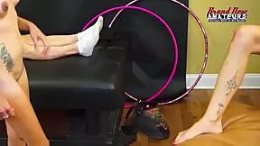 skinny brunettes meredith and jaime litton lick each others pussies in a teen girl-on-girl session