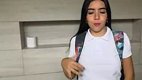 i can’t stop watching my latina teacher ride me in the school bathroom.