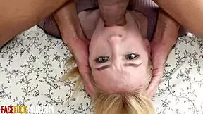 Lesbian sisters-in-law Eva Nyx and Alaina Taylor lick each other's shaved pussies