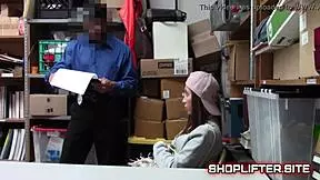 Terrified Young Teen 18+ager Caught Shoplifting in Store, Blackmailed into Reality Submission
