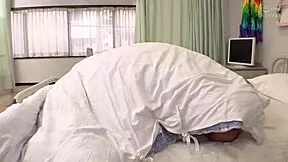 Innocent-faced nurse enjoys close contact in bed