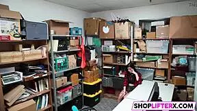 Burglar Punishes Caught Teen With Forced Blowjob At Shop