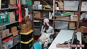 Terrified Young Teen 18+ager Caught Shoplifting in Store, Blackmailed into Reality Submission