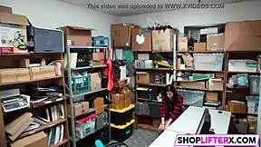 Burglar Punishes Caught Teen With Forced Blowjob At Shop