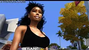 Black teen 18+ gets assfucked by big black cocks in outdoor public group anal scene