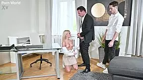 back to school, slutty student candee licious gets dp pounded in headmaster's office 😈