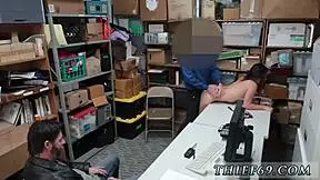 Monster Blowjob by Teen 18+ Suspect Caught on Camera with Small Tits