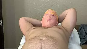 Intimate waxing session with donald t