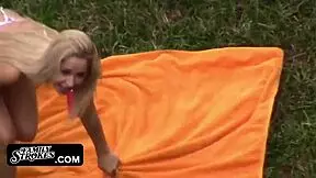 pretty blonde goldie rush rides huge meaty dick