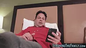 goth stepmother milf banged hard and sprayed with cum