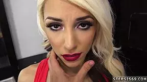 Redhead teen fucks suspended stepsis intensely.