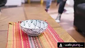 conflicted teen kristen scott discovers her sexuality with petite blonde kenna james