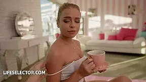 Lifeselector - Petite Alexa Flexy Craves MMF Threesome. Blonde Sex Friend Gets Bent Over For Wild Fucking.