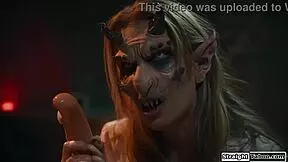 Damn! There's A Cock-Hungry Demon Waiting For Me In The Basement!