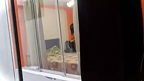 Mexican nurse Miranda banging her lover with the window wide open!