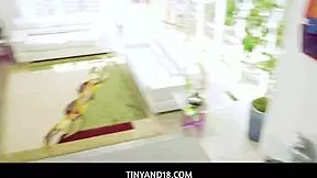 tiny asian mina luxx teases bf’s thick cock