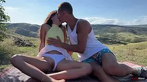 Public Agent - Pickup Cute Teen 18+ And Fucked Her Hard In Public Mountains With Creampie