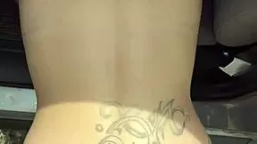 big booty hooker rides reverse cowgirl and swallows cum