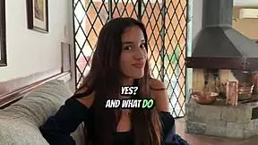 i had my first casting with this beautiful brazilian teen blowjob