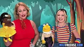 Blonde Milf And Teen Used On Sesame Street Set