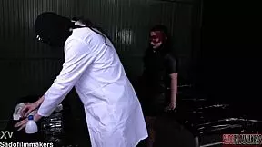 doctor mephisto closed up naughty masochists pussy with surgical staples