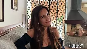 i had my first casting with this beautiful brazilian teen blowjob