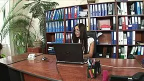 Monster Cock Fucking Lady In Office POV Style