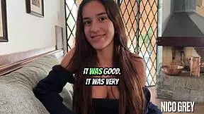 i had my first casting with this beautiful brazilian teen blowjob