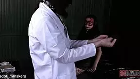 doctor mephisto closed up naughty masochists pussy with surgical staples