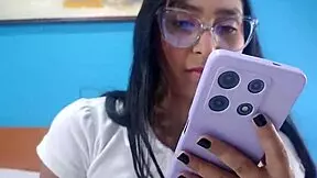 Shy sexy stepsister fucks stepbrother in mini skirt!