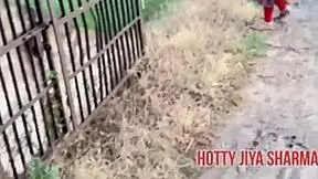 desi girl outdoor fucks her boyfriend wet and tight in missionary