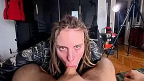 Leather Jacket Turns Her Into Slut