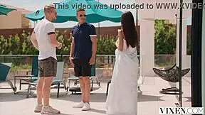 Petite lia explores wild positions with intense actions