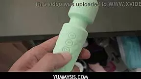 Yummysis - Nice Stepsister Catches Stepbrother Wanking In Bathroom Lacey London Nicky Rebel