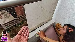 TRYING TO RECORD IN THE BALCONY WHEN THE CONSTRUCTION GUYS START YELLING AT US?