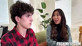 stepmom teaches dylan about life lessons. reality show in the house