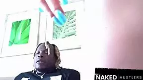 Perfect couple 7ft black athlete and petite european white model fuck hard