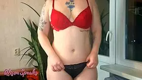 Alison Sparks surprises with a passionate striptease and cum countdown.