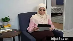 Kinky Dude, Teach Your Curious Muslim Stepsis To Handle That Monster Cock!