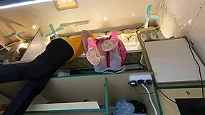 just caught this hot 18 yo chick on hidden cam upskirt at work