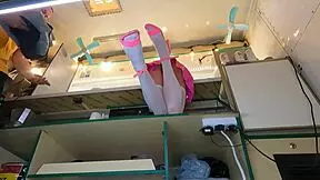 just caught this hot 18 yo chick on hidden cam upskirt at work