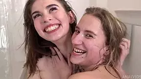 Bella Tornado and Anastasia Mistress face big cock in hard anal fuck