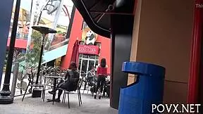 this hot teen gives an amazing outdoor blowjob