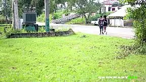 Yoga girl got fucked by the guy she met on the road while exercising