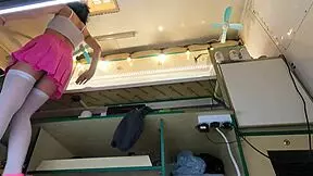 just caught this hot 18 yo chick on hidden cam upskirt at work